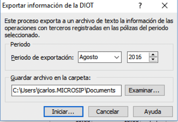 DIOT MICROSIP 6