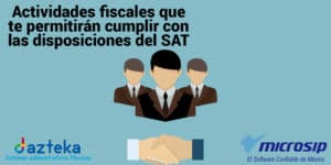 actividades fiscales SAT