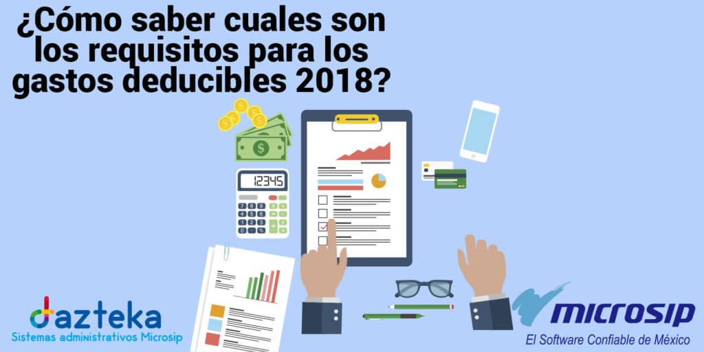gastos deducibles 2018